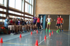 Trainingseinheit in der Halle